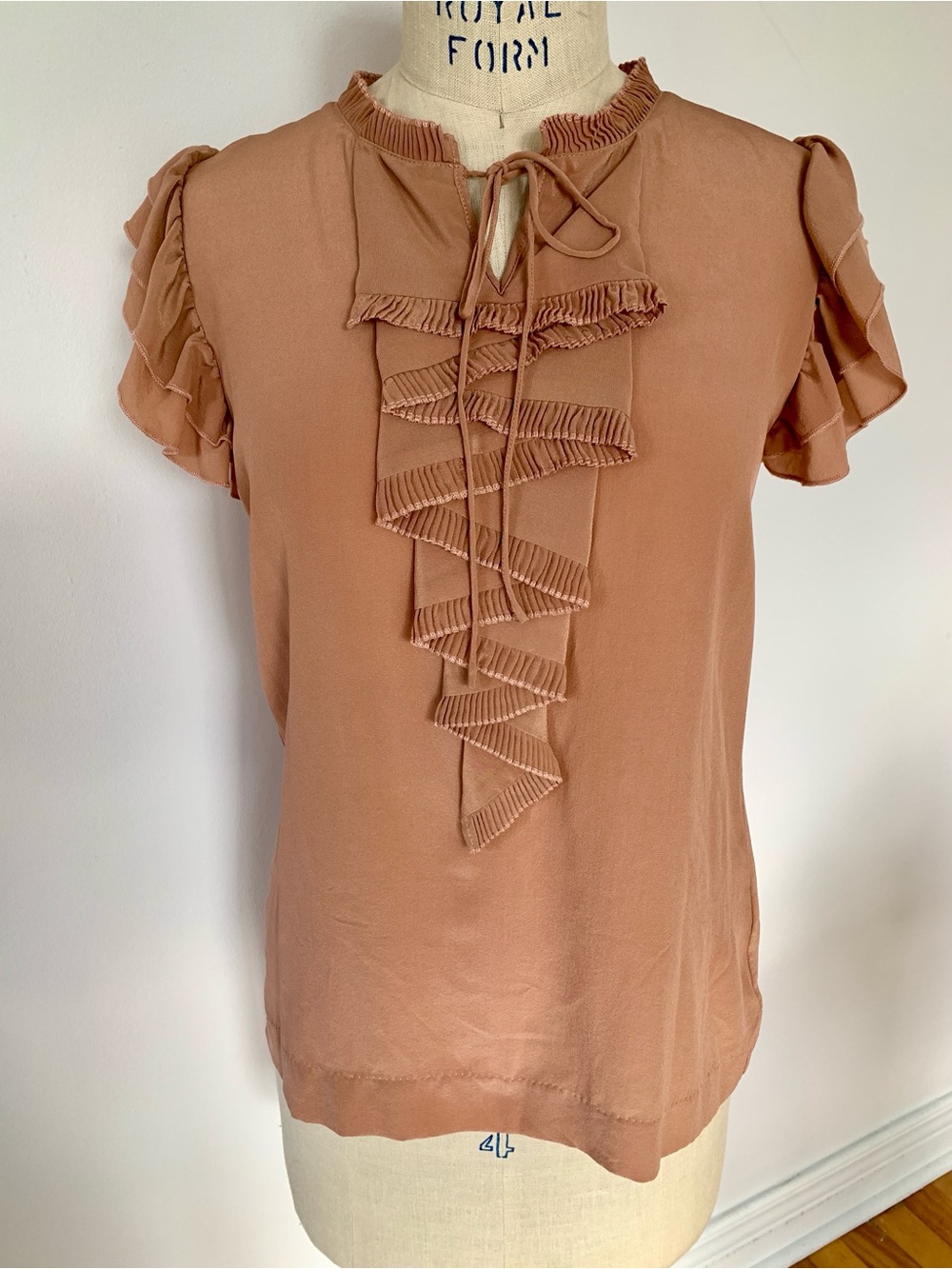 Margit Brandt Copenhagen Silk Ruffled Top